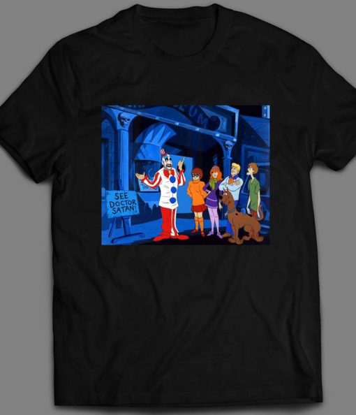 Captain Spaulding Scooby Mashup Halloween Custom Printed Front Halloween Unisex DTG High Quality T-Shirt