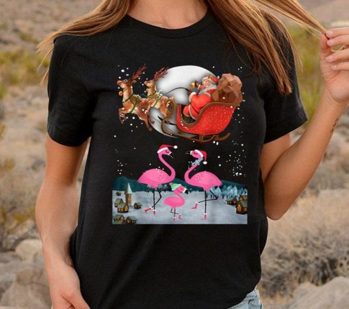 Flamingo gang funny birthday T_shirt