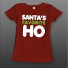 Ladies Style Santa's Favorite Ho shirt