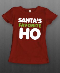 Ladies Style Santa's Favorite Ho shirt