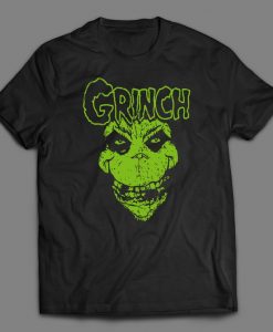 Misfit Grinch Music Inspired Custom Printed Full Front Unisex DTG High Quality T-Shirt