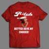 Old School Rapper Bitch Better have my Cookies Parody Christmas themed Custom Printed Full Front Unisex DTG High Quality T-Shirt