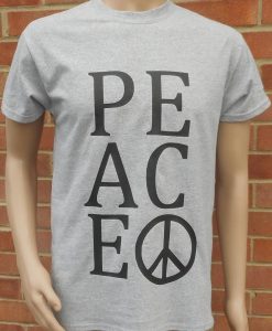 PEACE Anti Nuclear War High Quality Rare Unisex Pacifist Cotton T-Shirt