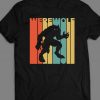 Scary Werewolf Retro t shirt