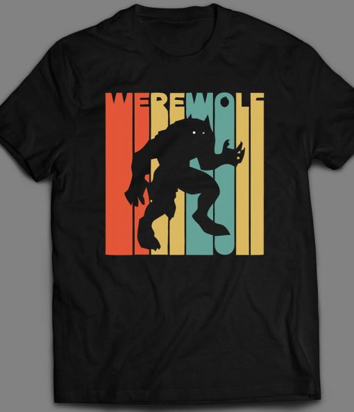 Scary Werewolf Retro t shirt