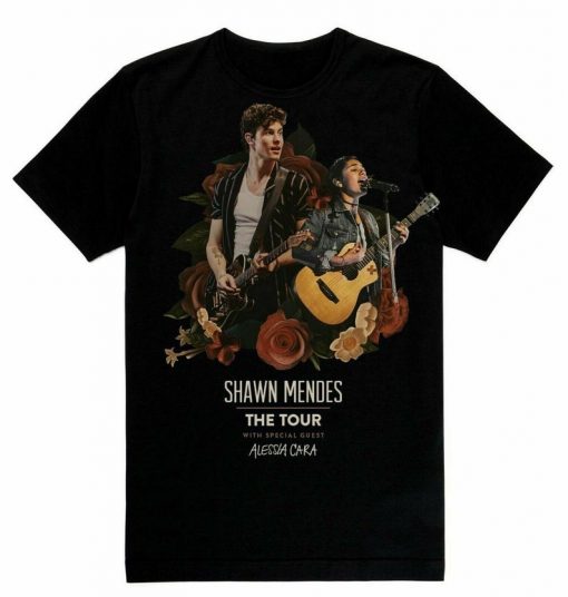 Shawn Mendes Flower Floral Music Fan Tour 2019 We Love You Unisex T-shirt