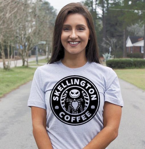 Skellington Coffee Jack skellington T Shirt