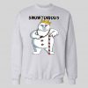 Snowtorious Biggie Smalls snowman Parody Christmas Custom Unisex DTG High Quality full front print Christmas Sweater