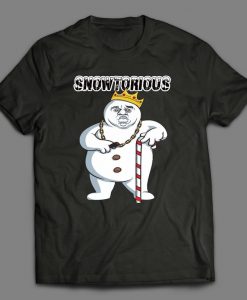 Snowtorious Biggie Smalls snowman Parody Christmas themed Custom Printed Full Front Unisex DTG High Quality T-Shirt