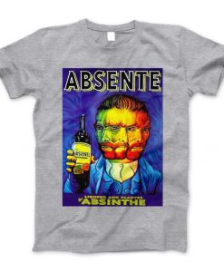 Vintage Absinthe Liquor Advertisement with Van Gogh T-Shirt