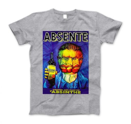 Vintage Absinthe Liquor Advertisement with Van Gogh T-Shirt