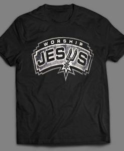 Worship JESUS Religion Custom Printed Full Front Unisex DTG High Quality T-Shirt