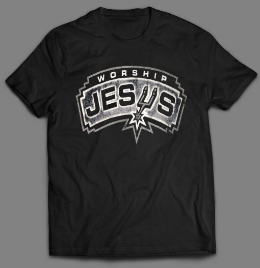 Worship JESUS Religion Custom Printed Full Front Unisex DTG High Quality T-Shirt