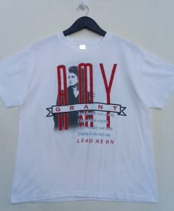 AMY GRANT Lead Me On world tour concert rare design tee shirt