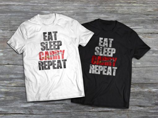 Eat Sleep Carry Repeat - Mens T-Shirt