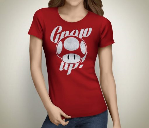 Grow Up! - Super Mario Mushroom T-Shirt