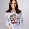 Punk Claus Grey Crewneck Sweatshirt