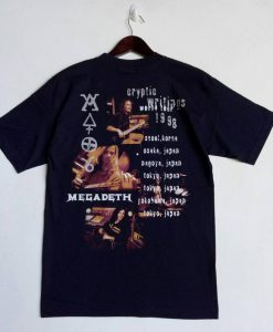 VINTAGE 90s MEGADETH heavy metal band t shirt