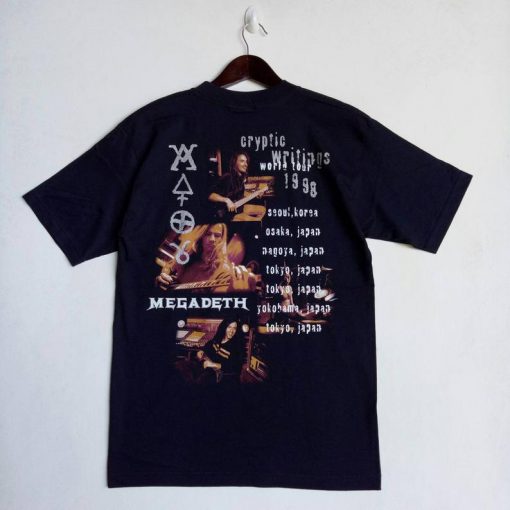 VINTAGE 90s MEGADETH heavy metal band t shirt