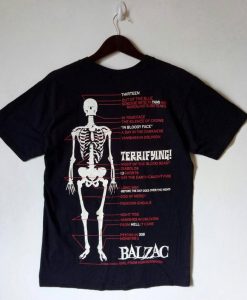 VINTAGE BALZAC Japanese hardcore punk band t shirt