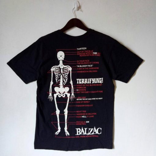 VINTAGE BALZAC Japanese hardcore punk band t shirt