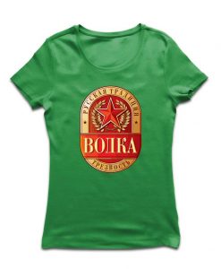 Vodka Russian Tradition Sobriety Red Star USSR T SHIRT