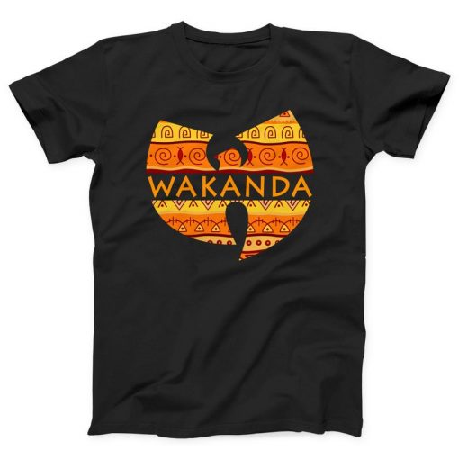 Wakanda Wu Tang Clan Black Panther African Pattern T-Shirt