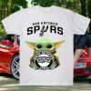 Aan Antonio Spurs Baby Yoda Star Wars T Shirt