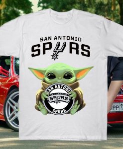 Aan Antonio Spurs Baby Yoda Star Wars T Shirt