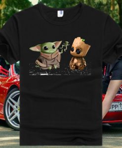 Baby Yoda Frog and Groot Star Wars T Shirt