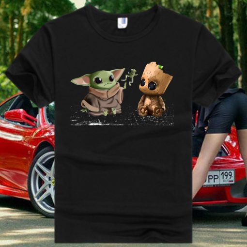 Baby Yoda Frog and Groot Star Wars T Shirt