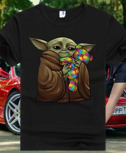 Baby Yoda Hugging Autism Awareness Teddy Bear T ShirtBaby Yoda Hugging Autism Awareness Teddy Bear T Shirt