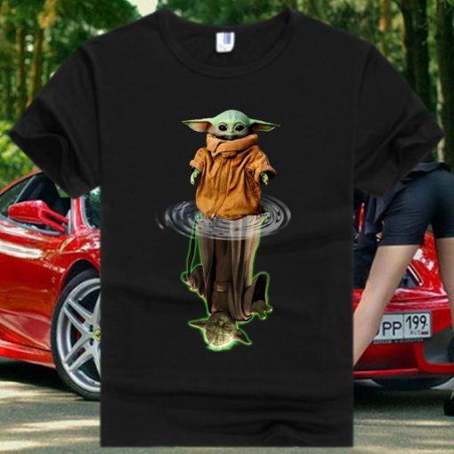 Baby Yoda upside down T Shirt