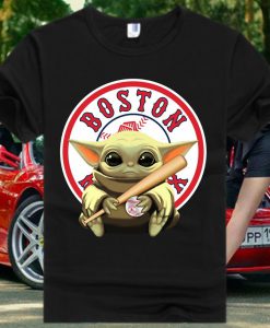 Boston Fenway Park Red Sox Baby Yoda Star Wars T Shirt
