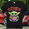 Chicago Cubs Baby Yoda Star Wars T Shirt
