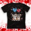 Corgi Dog Couple Red Heart Balloon Valentine's Day funny T-Shirt