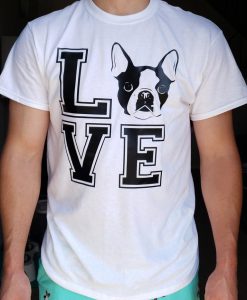 Cute Boston Terrier Love T Shirt