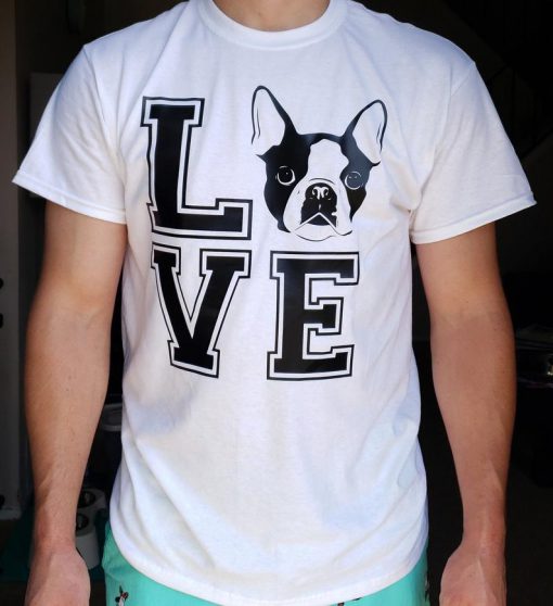 Cute Boston Terrier Love T Shirt