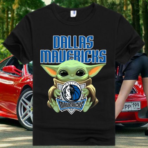 Dallas Mavericks Baby Yoda Star Wars T Shirt