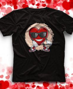Heart Doing the Floss Dance Valentine t-shirt