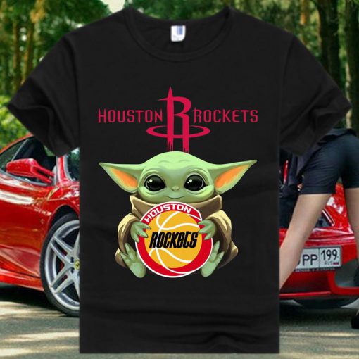 Houston Rockets Basketball Baby Yoda Star Wars T Shirt