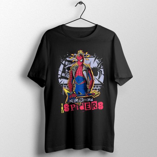 Nevermind The Spiders - Spiderman Spiderpunk Sex Pistols Sid Vicious T-Shirt