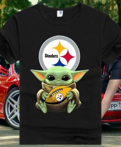 Pittsburgh Steelers Baby Yoda Star Wars T Shirt