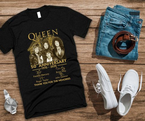 Queen 50th Anniversary 1970-2020 T-Shirt