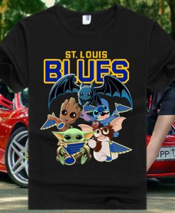 St. Louis Blues Saint Louis Baby Yoda Star Wars T Shirt