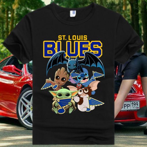 St. Louis Blues Saint Louis Baby Yoda Star Wars T Shirt