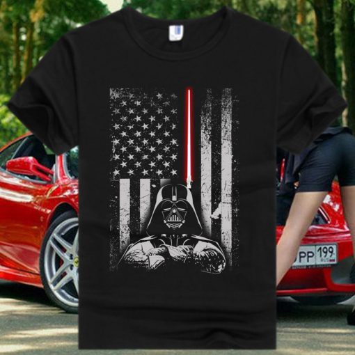 Star Wars Darth Vader Usa flag T shirt