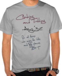 Climbing and Trekking t shirt