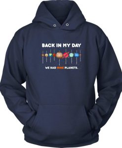 Funny Astronomy Gifts We Had Nine Planets Outer Space Pullover Hoodie