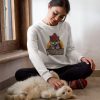 My Cat Is Like Me She is very busy with COFFEE - Cat Sweatshirt